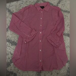 J.Crew microgingham classic fit shirt